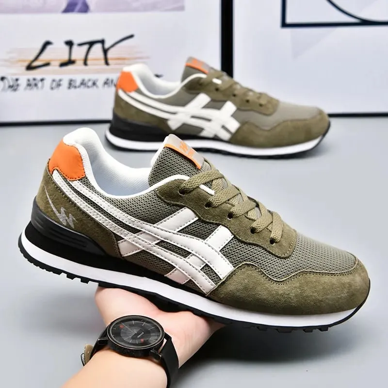 Double Star Training Walking Shoes Breathable Mesh Sports Shoes Versatile Fashion Trendy Men's Shoes