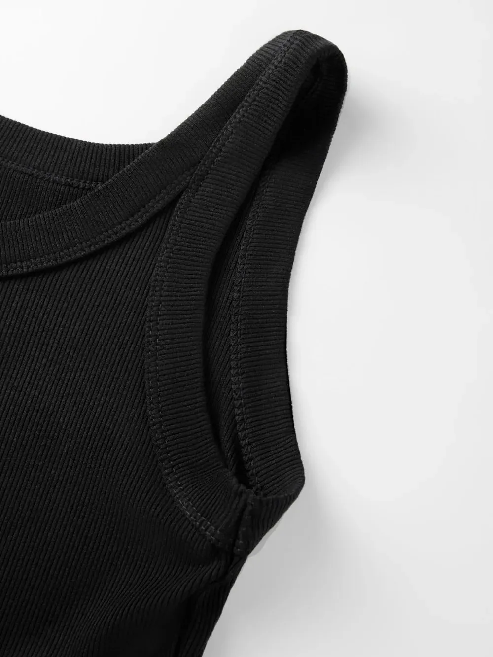 Y2K Ribbed Cotton Tank Tops Womens Summer Basic Slim O-Neck Sleeveless Casual Soft Breathable Vest Sporty Wear Daily Undershirt