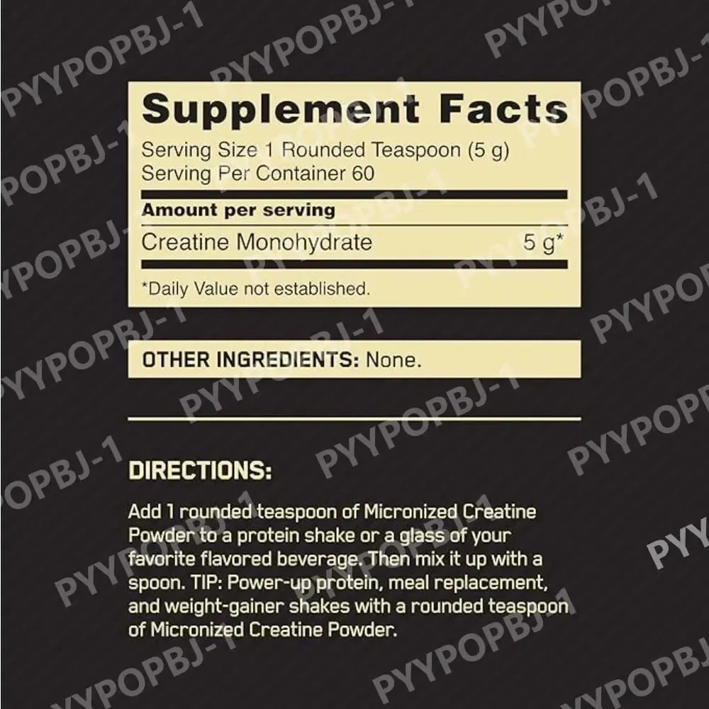 300g Creatine Monohydrate Powder Support Strength Muscle Performance Sports Beverages Usee Support Fitness Nutrition Supplement