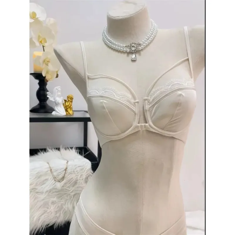 Front Close Smooth Bra Half Cup Pushup Minimizer Soft Wire Side Support Breathable Summer French Lingerie Бюстгальтер Женский