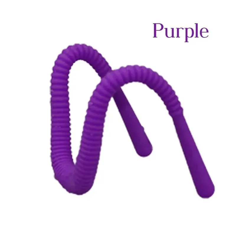 Flexible Vaginal Expander Ribbed Adult Sex Toy Bendable Spreader for Women Couples Pink Purple Black Easy Double Ended Rod Play