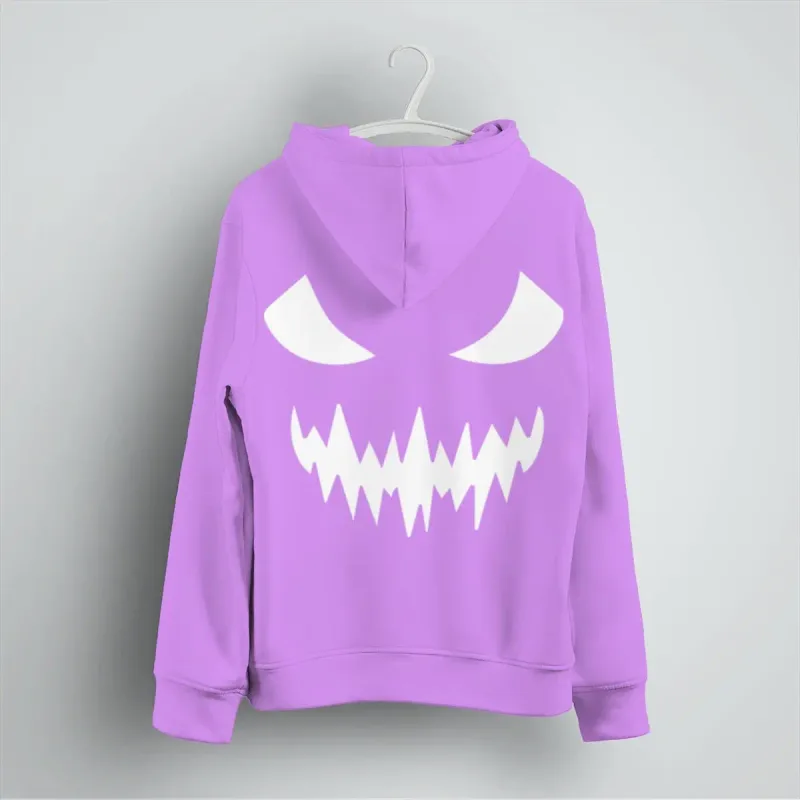2026 Fashion Horror Movie Face Men's Hoodie Casual Long Sleeve Halloween Streetwear Unisex Luminous Style Hoodies