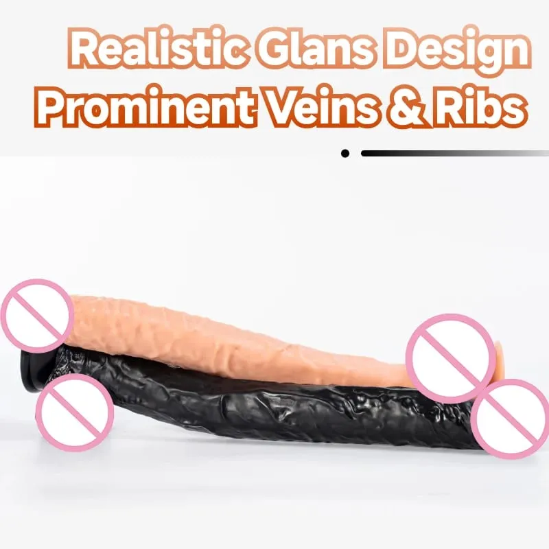 Realistic Soft PVC Dildo Strong Suction Cup Waterproof Veined Penis Flexible Vaginal Anal Sex Toys Female Masturbator Adult Item