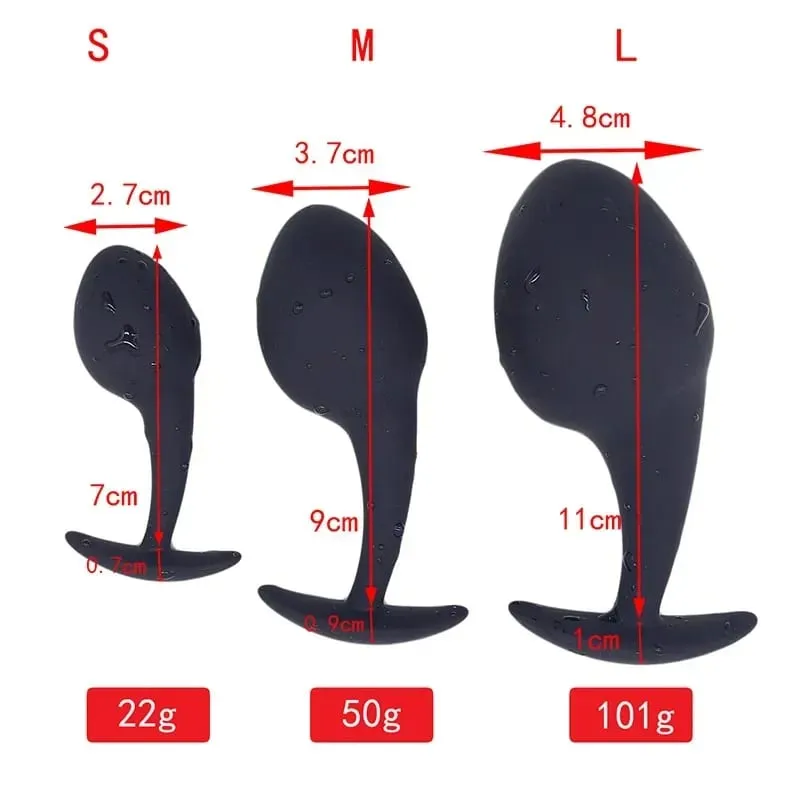 Silicone Anal Dilator But Butt Plug Tadpole Shaped Buttplug Butplug Analplug Anus Ass Beads Anchor Sex Toys Prostate Massage