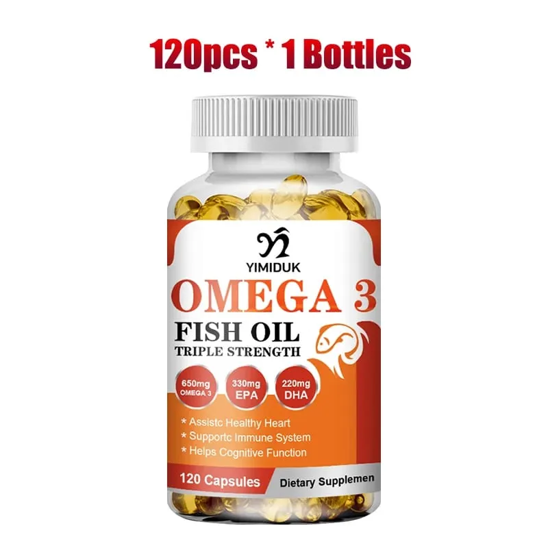Vásároljon 1-et, kap 1-et ingyen! Ultra Strength Omega 3 halolaj-kiegészítő az immunitás hangulatának csontjaiért és a szív- és érrendszeri funkciókért GMP-tanúsítvánnyal rendelkezik