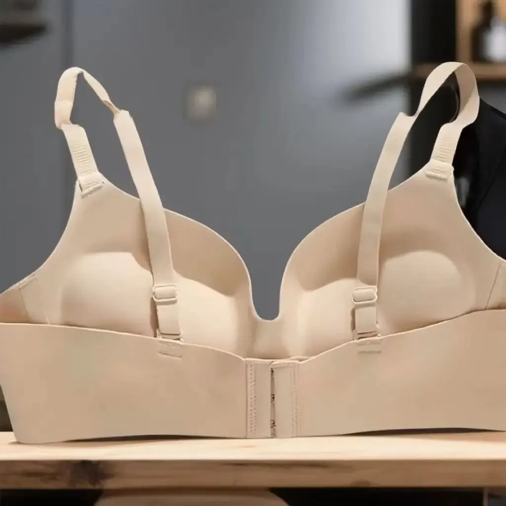 12CM Ultra Thick Push Up Bra for Small Chest Seamless Wireless Lift Anti-Sagging Bra Soft Support Invisible Bra Lingerie