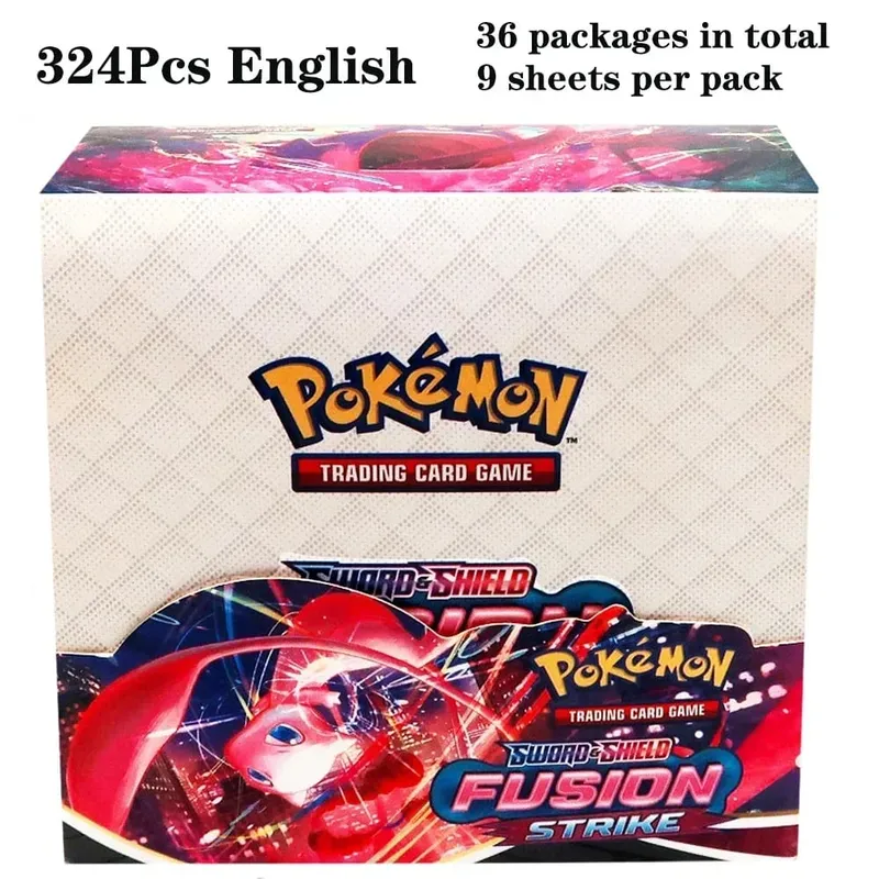 324 pièces Pokemon TCG: épée et bouclier tempête obligations Booster boîte jeu de cartes à collectionner carte Pokemon enfants jouets jeu de société