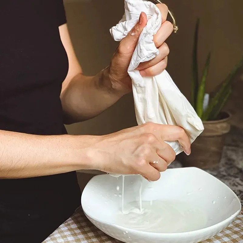 1/3Pcs Reusable Cheesecloth Bags For Straining Coffee Filter Strainers Mesh Pouch Squeezable Natural Straining Nut Milk Fi