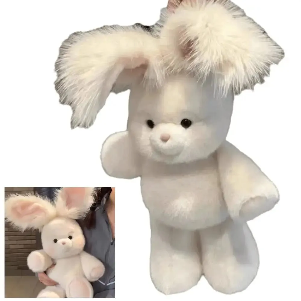 Hadiah Kreatif Bantal Boneka Binatang Boneka Lembut Boneka Emosi Comel 17.7 inci dengan Bantal Plush Telinga Panjang