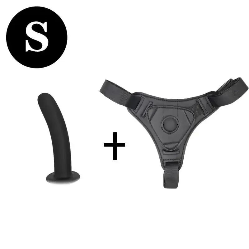 Adjustable Silicone Strap On Dildo Harness Set S M L Sizes Realistic Penis Panties for Women Lesbian Couples G-Spot Anal Vaginal