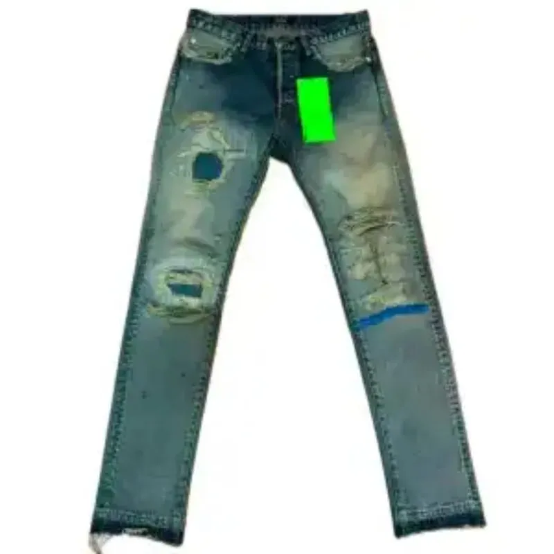 Brand New Undercover Washed Thunderbolt Fit Straight PANT Jeans Cotton Denim Pants Comfort Casual Jeans Size 1 2 3 #E137