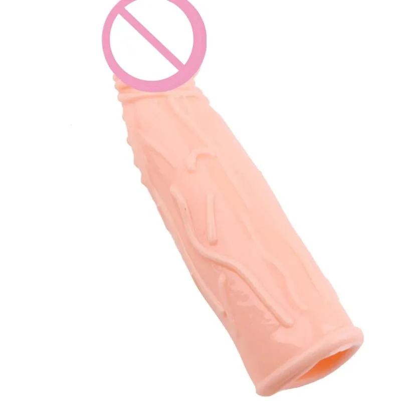 Extensión de pene realista, manga para pene, silicona reutilizable, alargador de pene, condones retardantes para hombres, consolador potenciador, Juguetes sexuales, tienda erótica