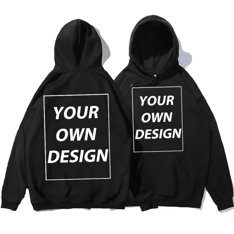 Angepasst DIY Druck Männer Frau Herbst Winter Hoodies Casual Klassische Pullover Einfache Bequeme Streetwear Weiche Warme Sport Kleidung