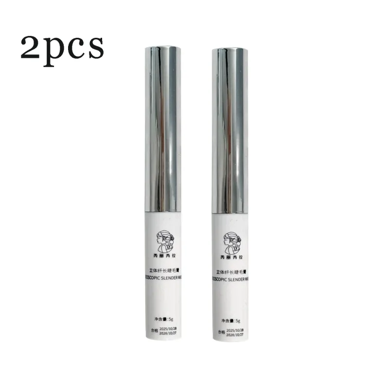 3D Lengthening White Lash Mascara Waterproof Multifunctional White Eyebrow Dye Cream Cosplay Stage Party Eye Makeup Tools