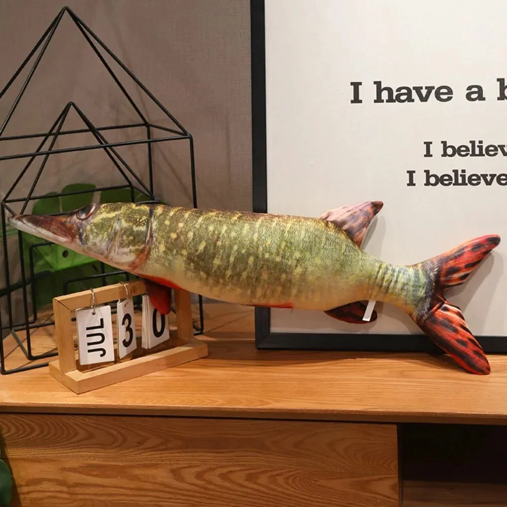 Sofa Cushion Perch Simulation Fish Pillow Stuffed PP Cotton Cartoon Fish Soft Grouper Fish Anime Pillow Home Decoration