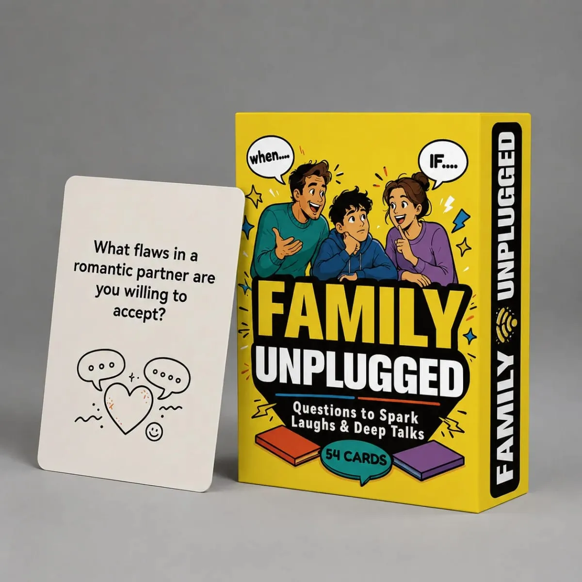Family Discussion Cards - Create Lasting Laughter And Memories - Paper Card Game Perfect for Party Gatherings And Holiday Intera