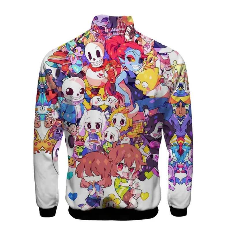 Luxury Popular Sans Undertale 3D Print Zipper Raglan Jacket Windbreaker Boys/Girls Comfortable Stand Collar Jackets Coats