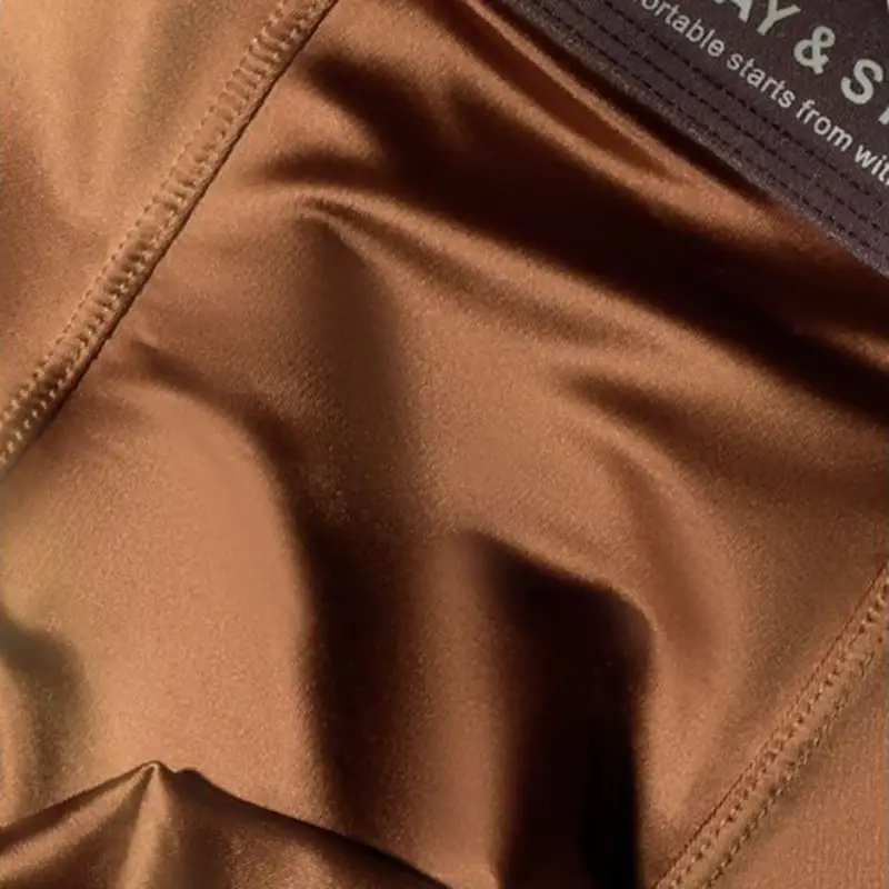 4 Pcs/Lot Breathable Men's Fiber Boxing Briefs, Comfortable Breathable Underwear, Medium Stretch Knit Fabric, Solid Color