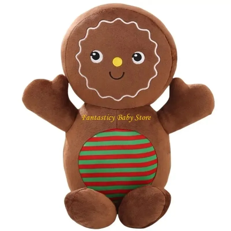 J6BE Dessert Stuffed Plush Pillow for Christmas Decoration Festive Room