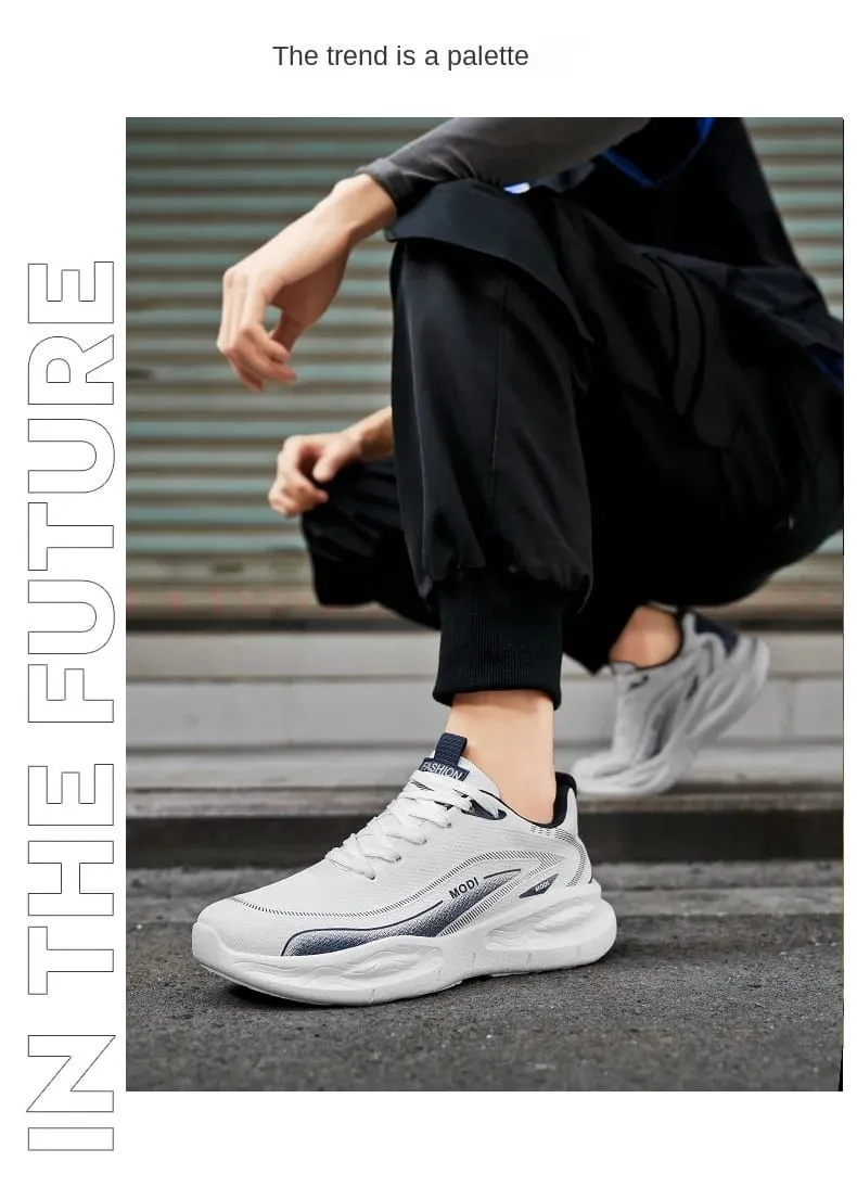Artificial Leather Men Casual Shoes Breathable Male Lightweight Sneakers Outdoor Spring Walking Comfort Free Shipping