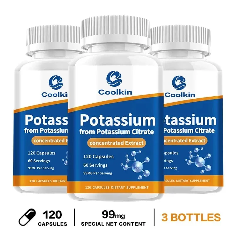 Potassium Citrate - for Heart Cardiovascular Kidney Nerve Health Containing Essential Minerals