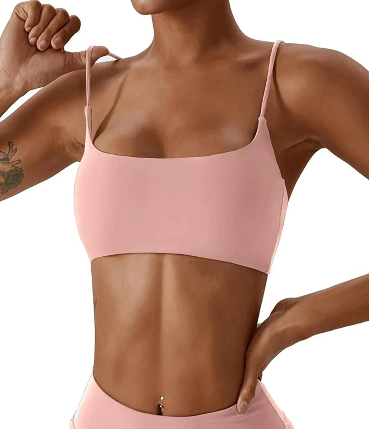 Super soft fabric back sports bra high-quality yoga clothes for women fitness running bra sexy knitted suspender