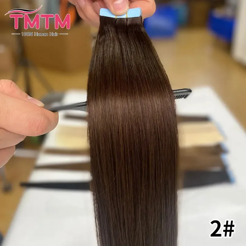 Straight Tape in Hair Extensions Human Hair 2g/2.5g/pcs Tape in Extension 20pcs/set Remy Human Hair Natural Human Hair Extension