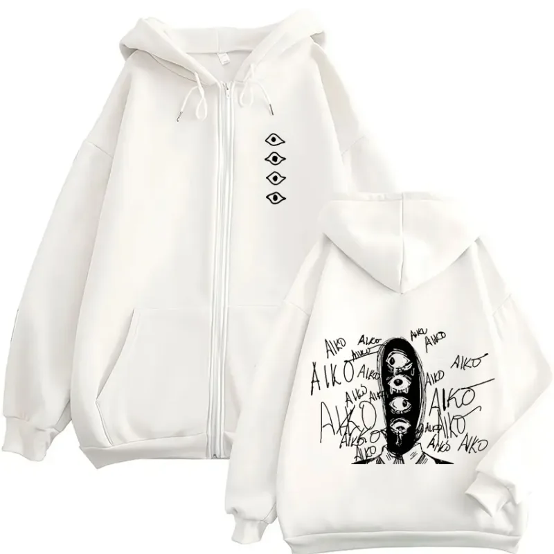 Oyasumi Goodnight Punpun Aiko Tanaka Manga Zipper Hoodies Men Women Clothing Fashion Oversized Zip Up Sweatshirts Jacket Coats