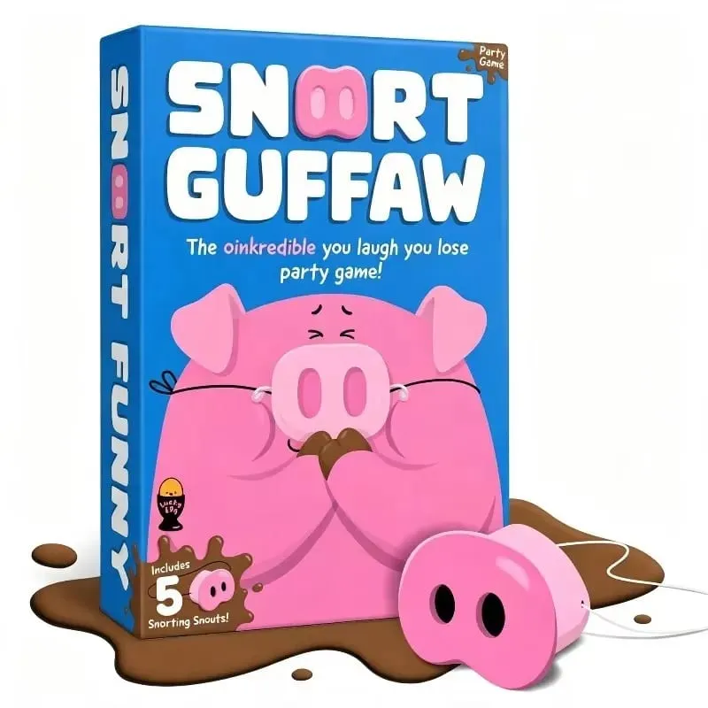 The New SNORT GUFFAW Party Game Smiling Means You Lose.