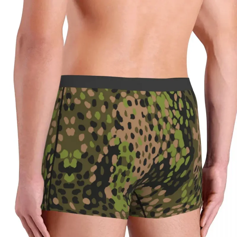 Male Cool WW2 Camo Underwear Germany Arm Military Camouflage Boxer Briefs Stretch Shorts Panties Underpants
