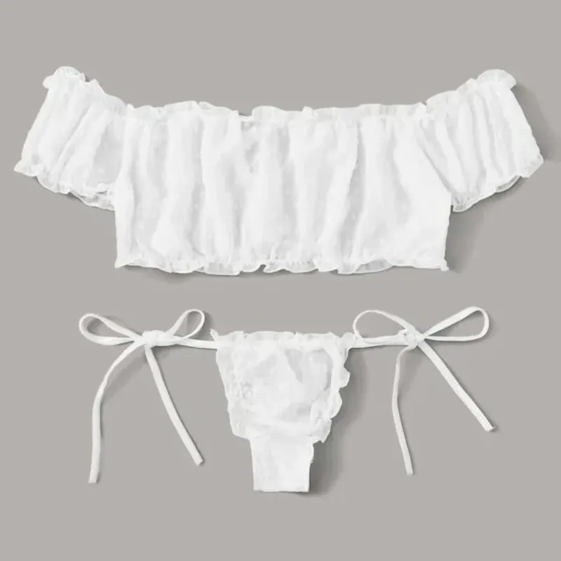 Sexy Lace Women Underwear Set Two Piece Bra And Briefs New Summer European American Lingerie Suit
