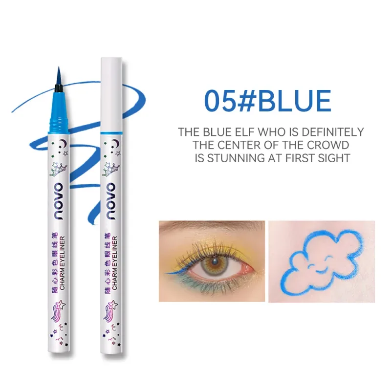 Colorful Eyeliner Multi Color Eyeliner Slim Pen Smoothly Outlines Creative Eye Makeup Eye Makeup