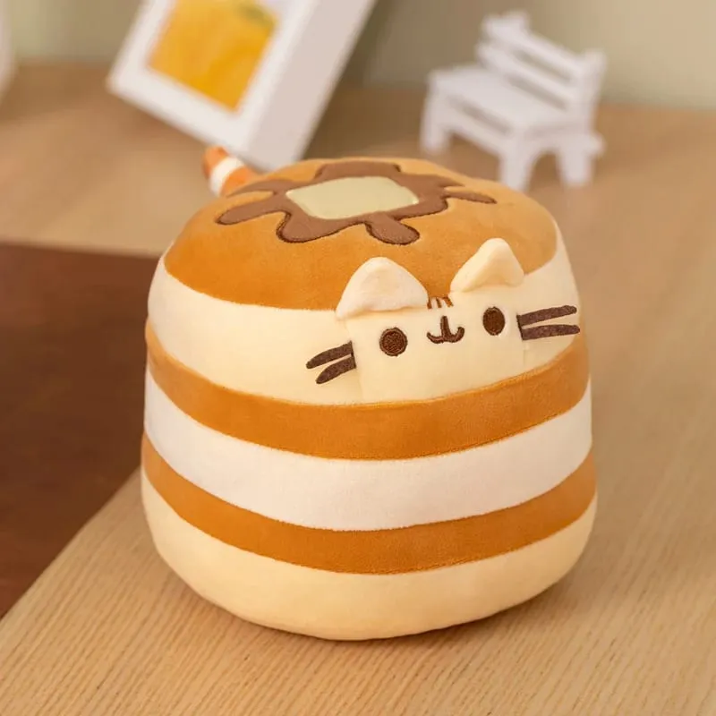 15CM Cute Cake Cat Plush Toy Kawaii Soft Stuffed Animal Pillow Anime Character Plushie Doll Para sa mga Bata Kaarawan Regalo Dekorasyon sa Bahay — image 8