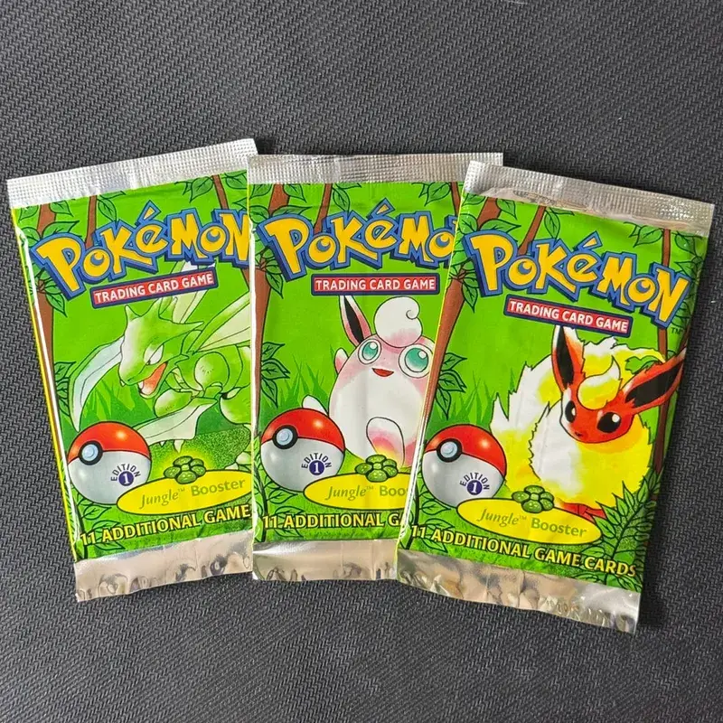 11Cards/Pack PTCG Booster Packs Proxy Card Jungle/Fossil/Base Set Charizard Blastoise Venusaur PKM Board Game collectible Cards
