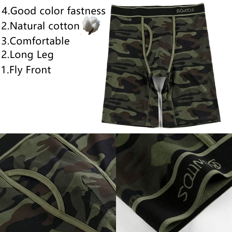 2026 novo estilo de algodão voar boxer perna longa roupa interior para o homem shorts tamanho grande e calcinha homme marca luxo boxerhomme cuecas