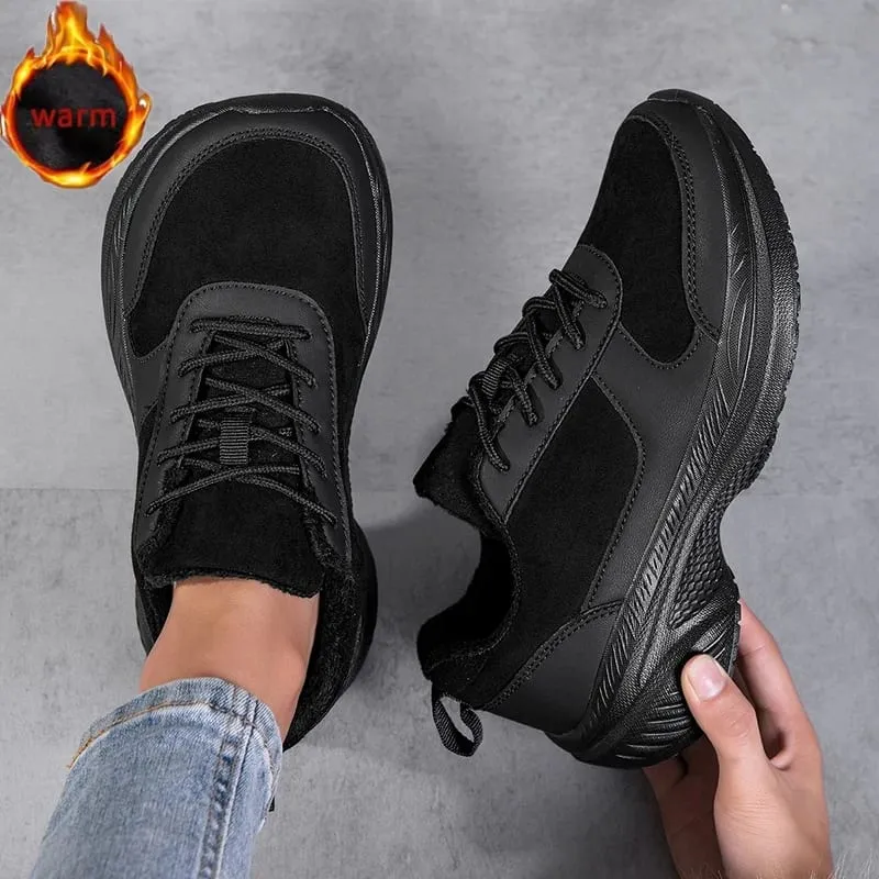 Scarpe da ginnastica invernali da uomo Wide Head unisex a piedi nudi comode scarpe casual calde di grandi dimensioni scarpe da trekking antiscivolo scarpe minimaliste
