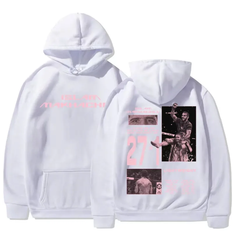 Limited Islam Makhachev Vintage Graphic Hoodies Men's Harajuku Fashion Classic Sweatshirts Casual Fleece Long Sleeve Pullovers