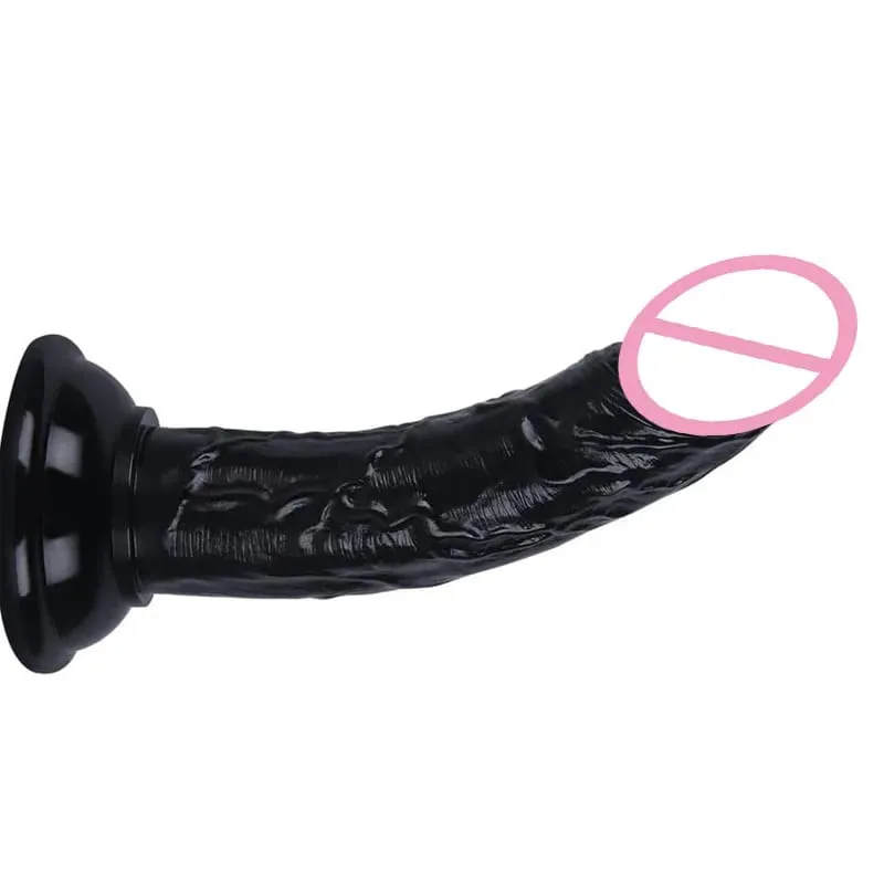 Realistic Black Dildo Cheap 6 Sizes Suction Cup Penis Butt Plug Long Dick G Spot Anal Vagina Masturbator Adult Sex Toy for Woman