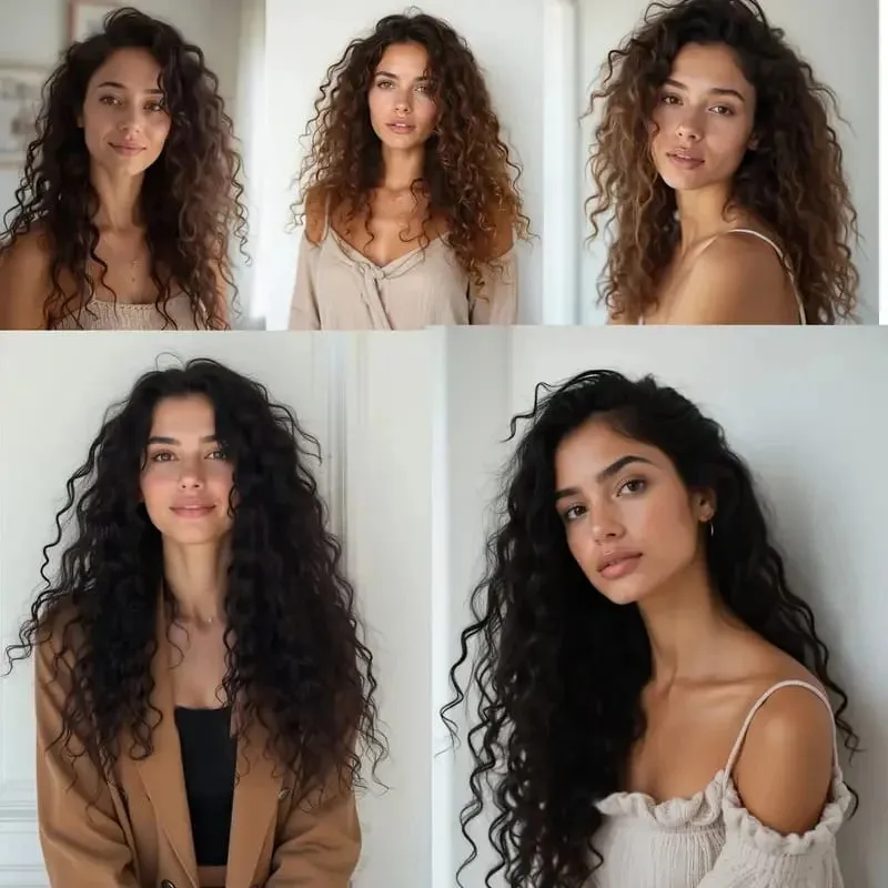18Inch Synthetic One Piece 6 Clips Short Wavy Curly Clip-In Hair Extension Invisible Fulffy Black Brown Hairpiece for Women