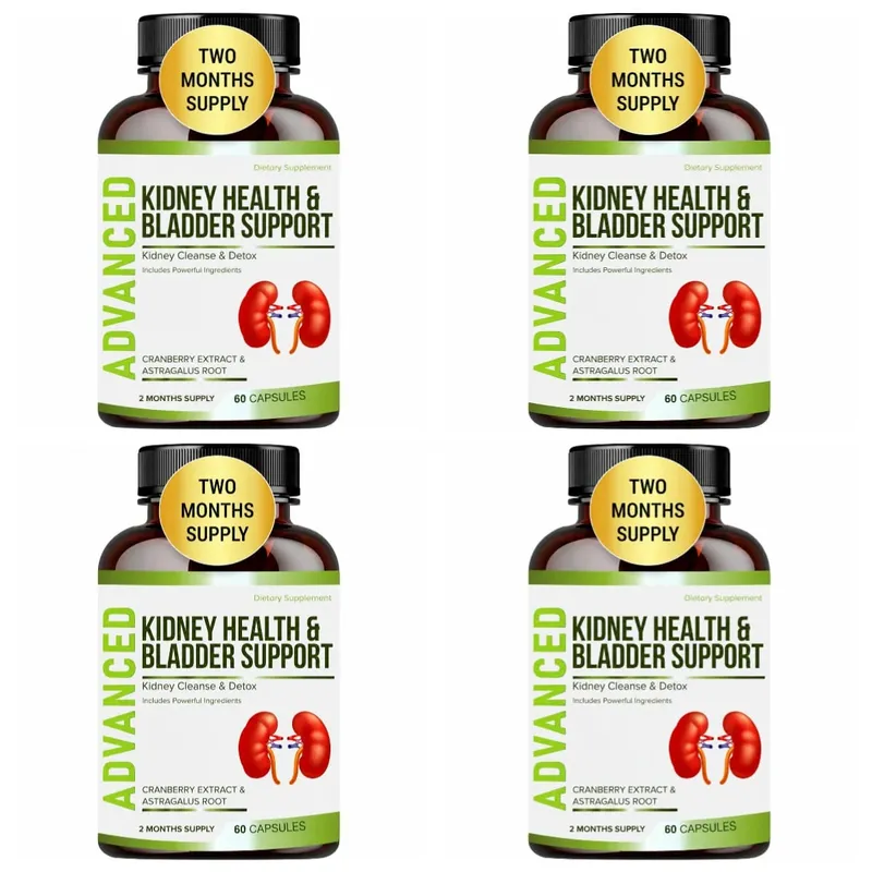 Kidney Support Supplement for Kidney Restore with Chanca Piedra Cranberry Juniper Berries for Detox and Bladder Health 60 Count