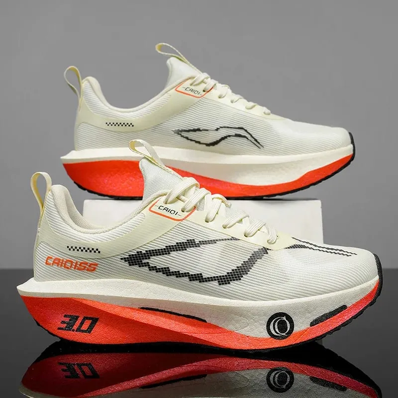 Running Shoes Men Carbon Board Sports Marathon Breathable Lightweight Women's Comfy Athletic Antiskid Sneakers Casual 2026 New