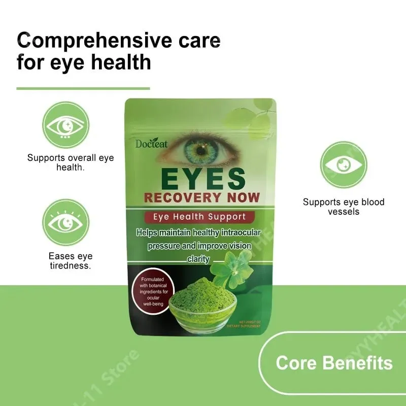 Docteat Eye Recovery Powder Botanical Ingredients with Lutein Zeaxanthin Vitamin A Zinc Eye Health Supplement 200g