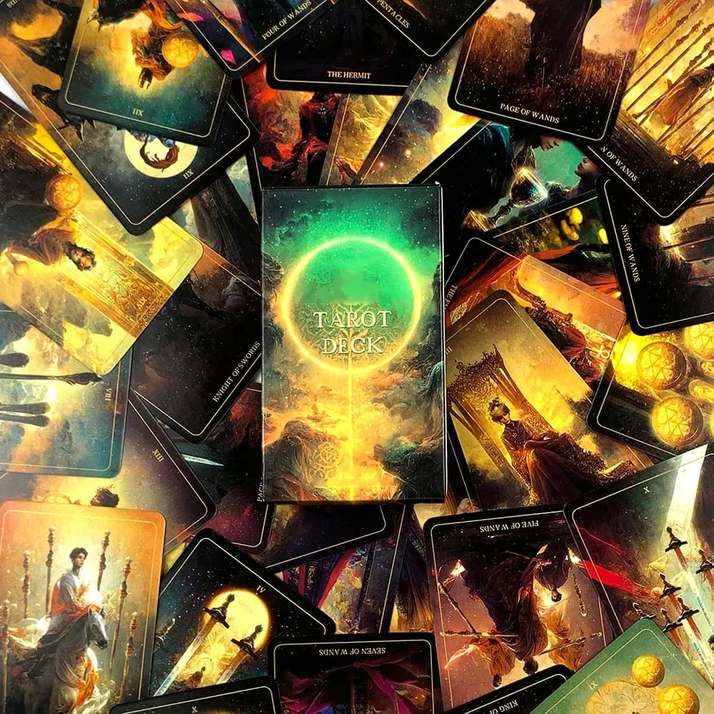 Tarot Deck A 78PCS Cards Deck Fate Divination Table Games Family Party Entertainment Game Tools Spiritual Guidance & Collectors