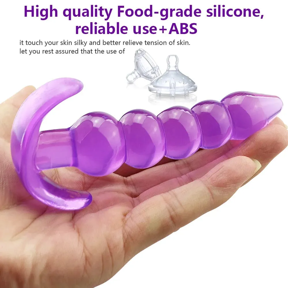 Silicone Anal Plug Butt Plugs Sex Toys for Women Men Gay Anal Beads Prostate Massager Dilator Trainer Anus Stimulation Adult 18+