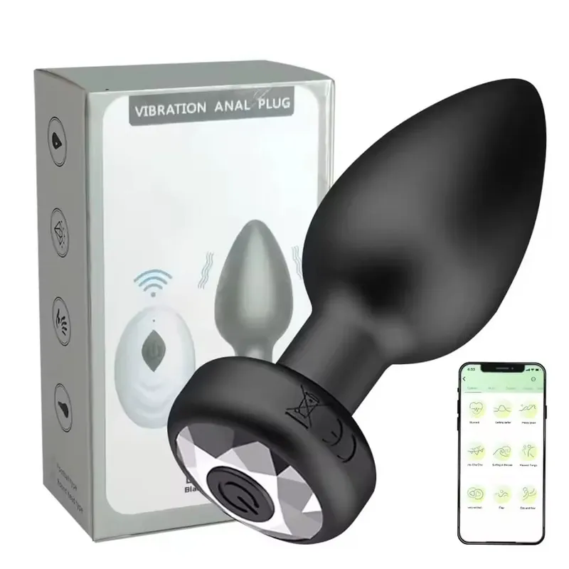 Powerful Anal Plug Vibrator for Men Women Female Vagina Remote Stimulator Prostate Butt Plug Sex Toys for Adult Couples 18+
