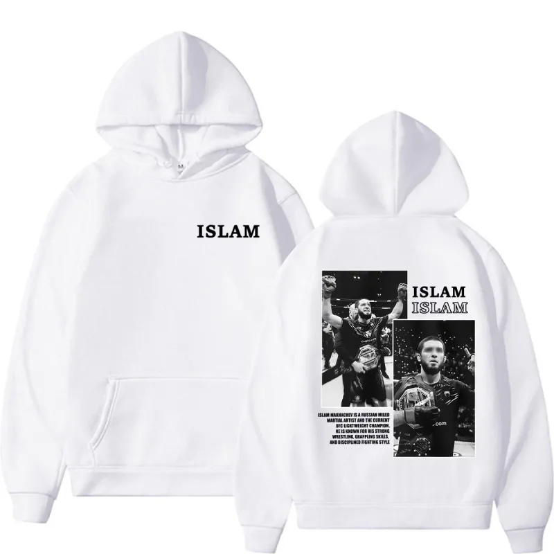 Dagestan Russian Islam Makhachev Cover Hoodie Men's Fashion Violence Aesthetic Sweatshirt Casual High Quality Hoodies Streetwear