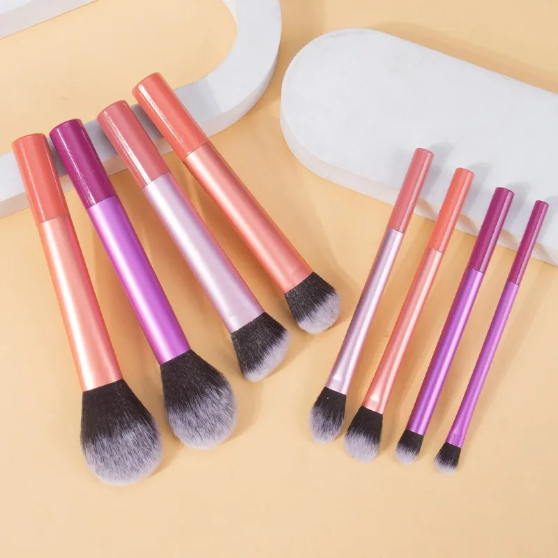 Makeup Brush Kit Soft 8pcs Synthetic Hair Make Up Brushes Foundation Blush Eyeshadow Cosmetic Makeup Tools