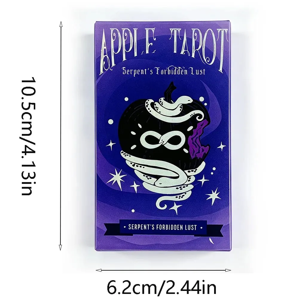 New Apple Tarot Deck 78 Cards Serpent's Forbidden Lust Tarot Cards Divination Fortune Telling Board Game Halloween Gifts