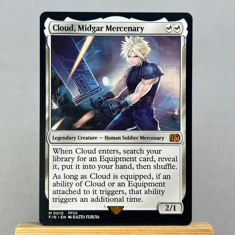 FIN HOLO14-Ⅰ01 Tcg Proxy Cards Vivi Ornitier Sephiroth Fabled SOLDIER Summon Bahamut Cloud Midgar Mercenary