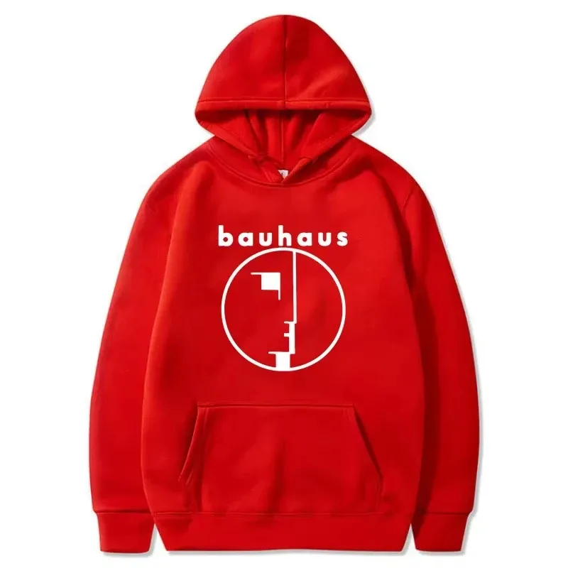 Men's Hoodie Bauhaus Post Punk Goth Rock Crew Neck Graphic Printed Sweatshirt Fashion Casual Plus Size Women Pullover Hoody